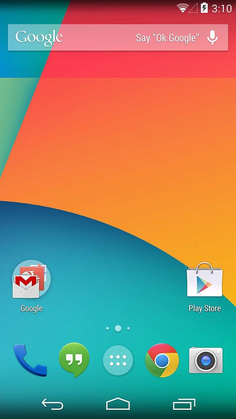 User Interface of Android Kitkat